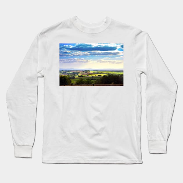 South Downs Beacon Hill Hampshire England Long Sleeve T-Shirt by AndyEvansPhotos